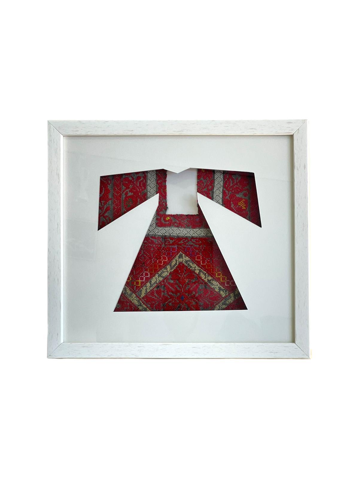 Framed Silhouette Embroidery Dress