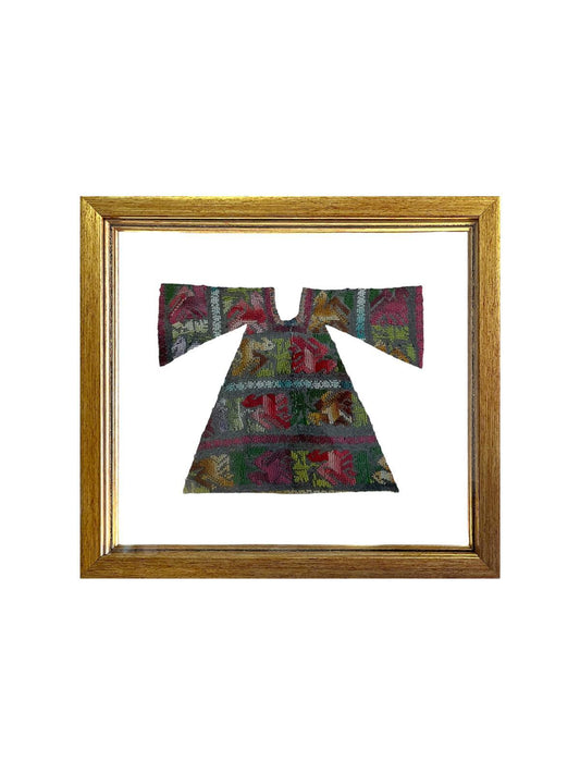 Framed Silhouette Embroidery Dress