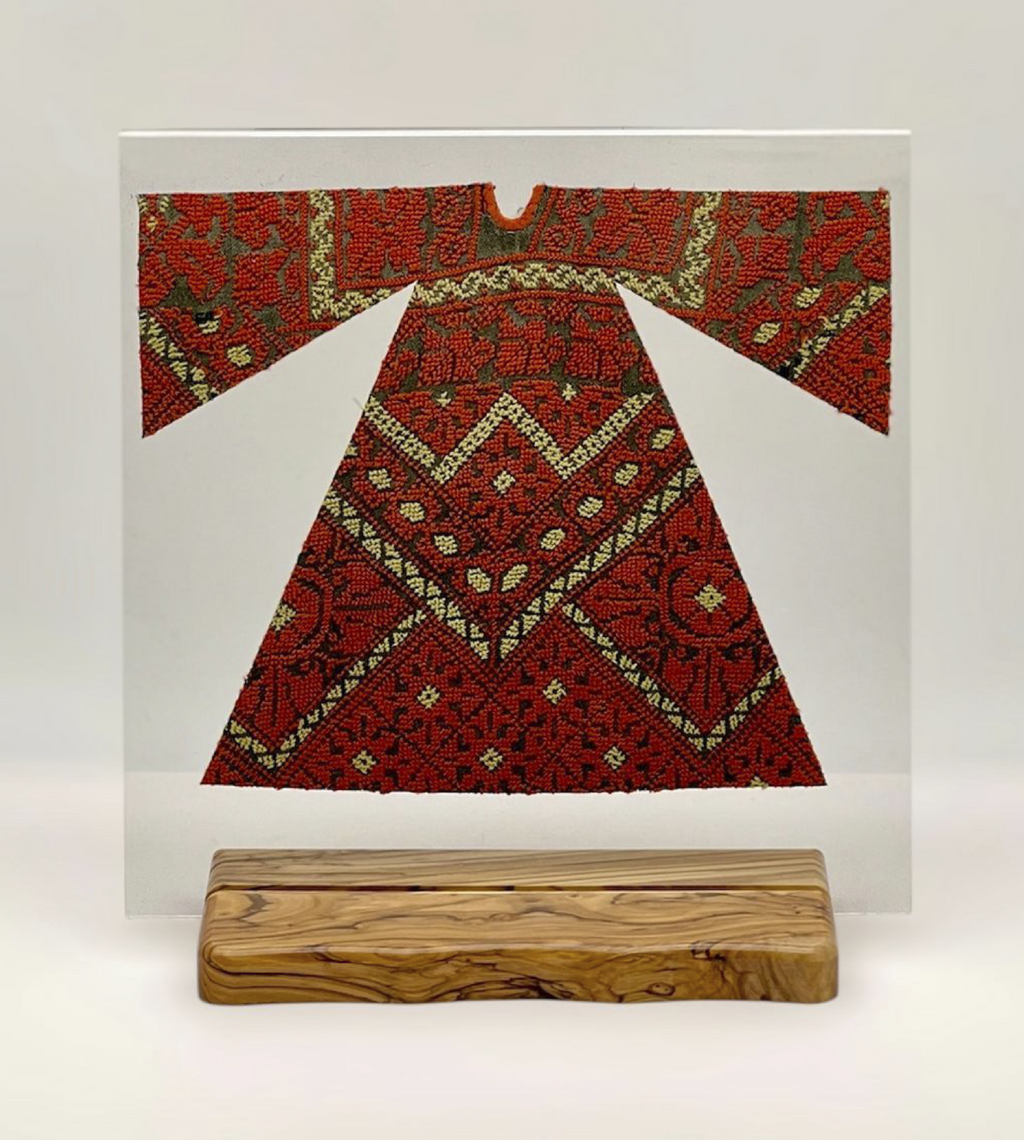 Ramallah Thub on acrylic with olive wood stand