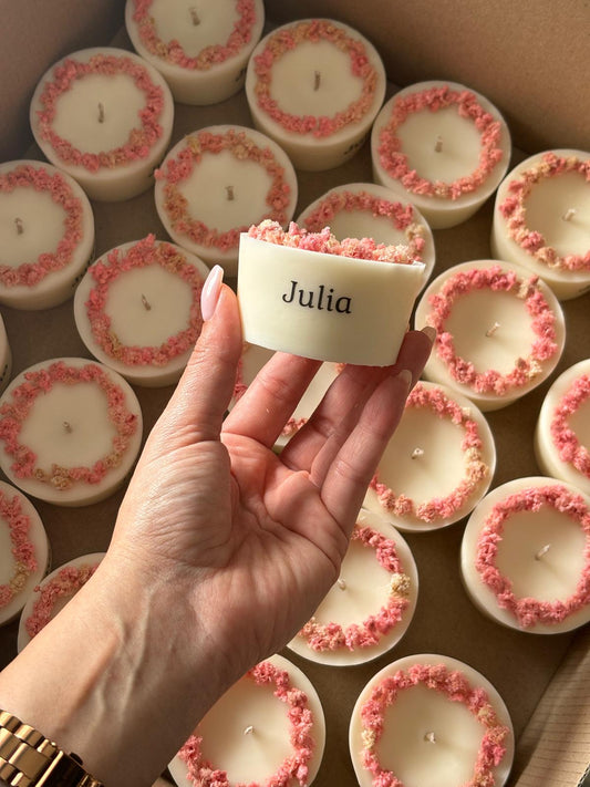 Giveaway Flowered Candle