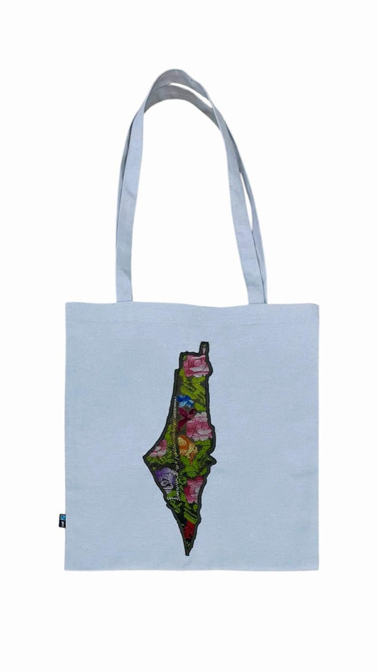Tote Bag " Palestine Skyline Embroidery “