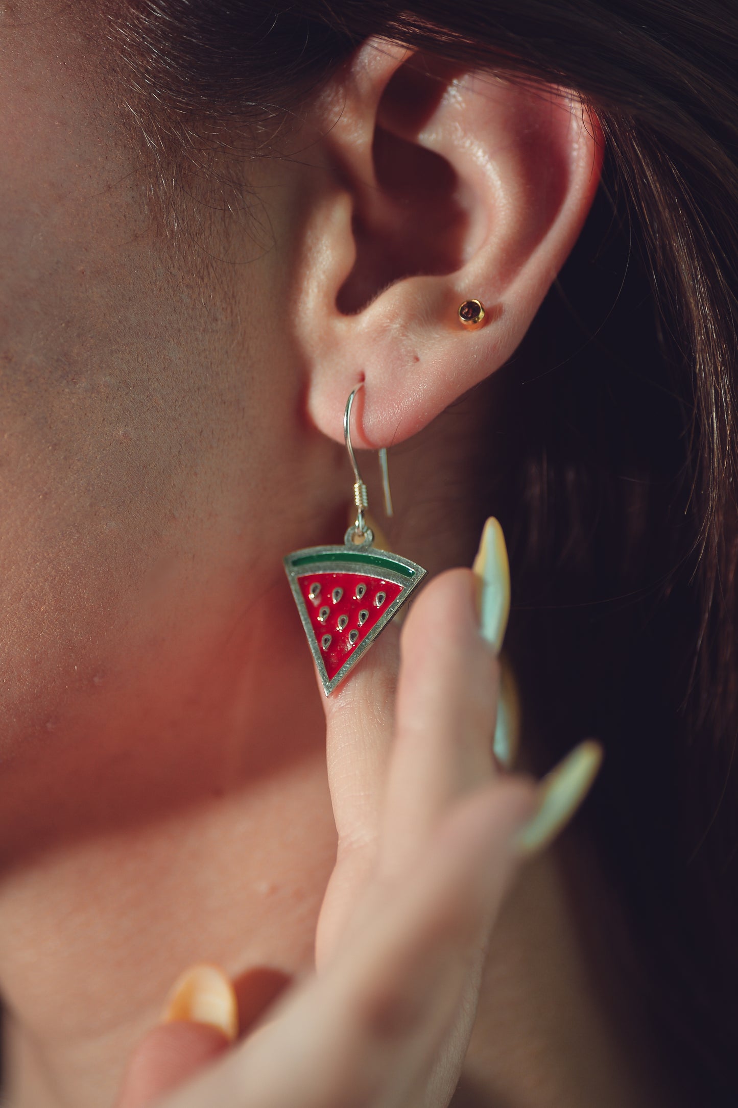 Palestinian Watermelon Earrings