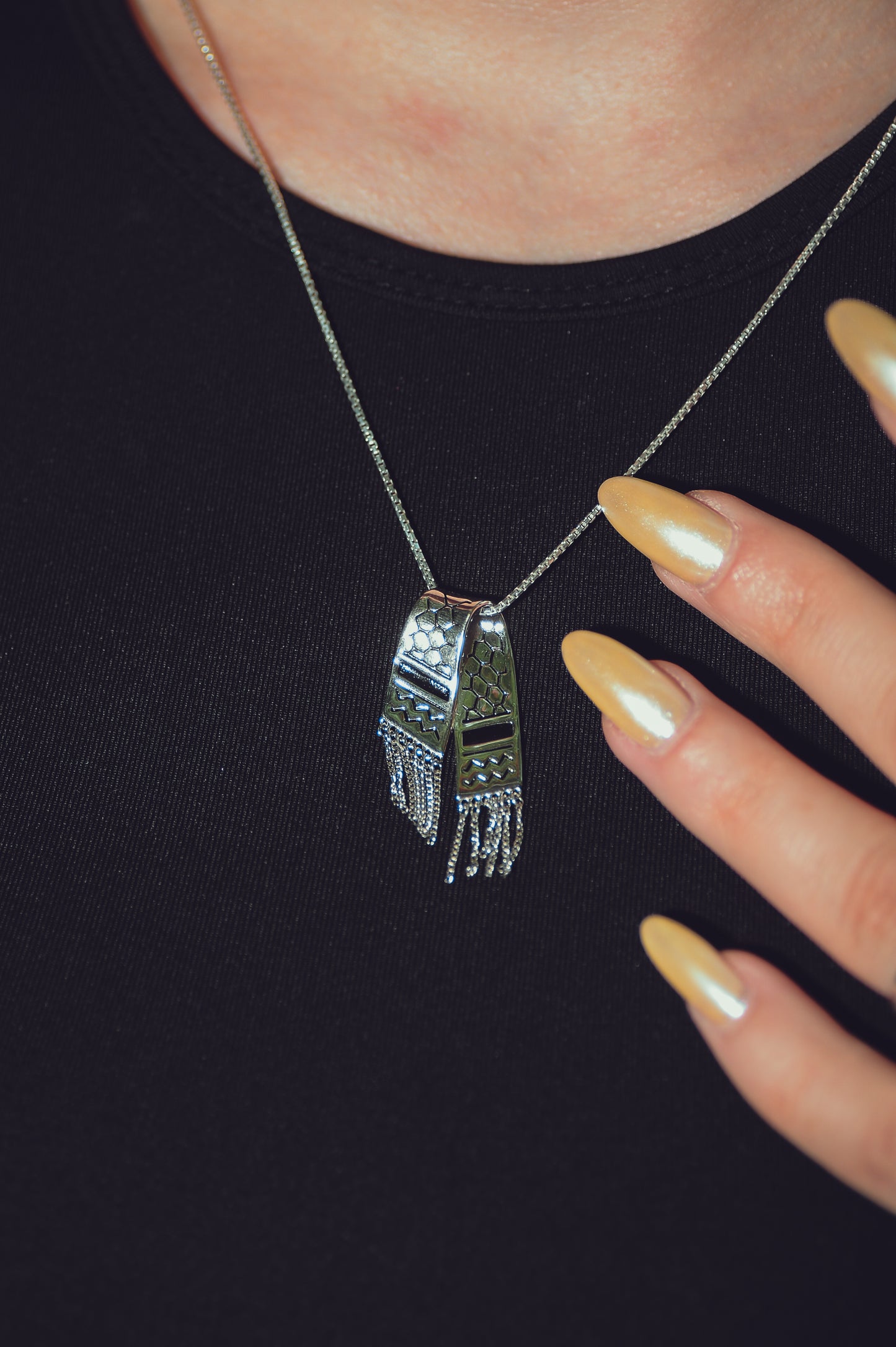 Palestinian Kuffiyeh Pendant