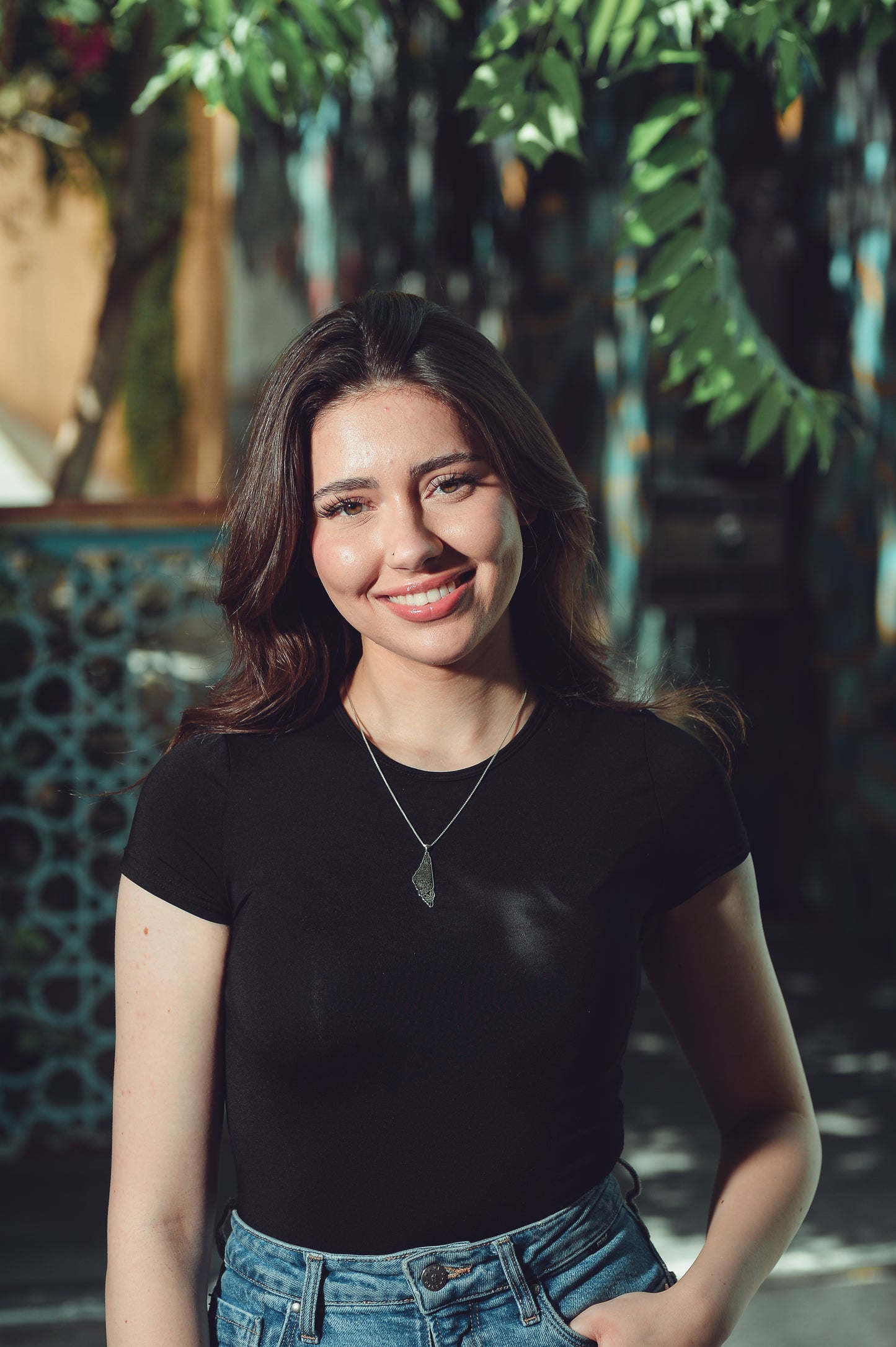 Palestine Map Pendant