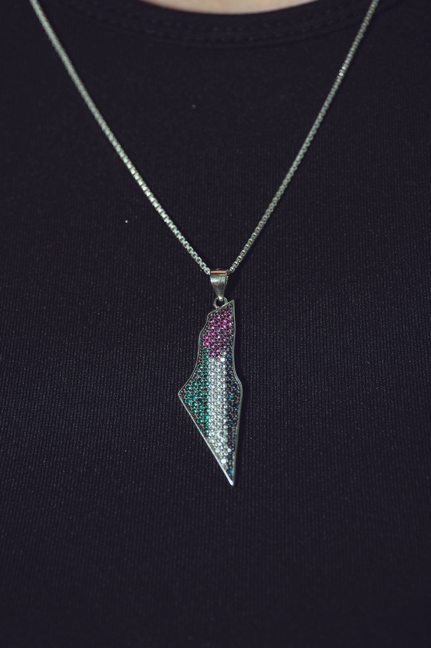 Palestine Map Pendant