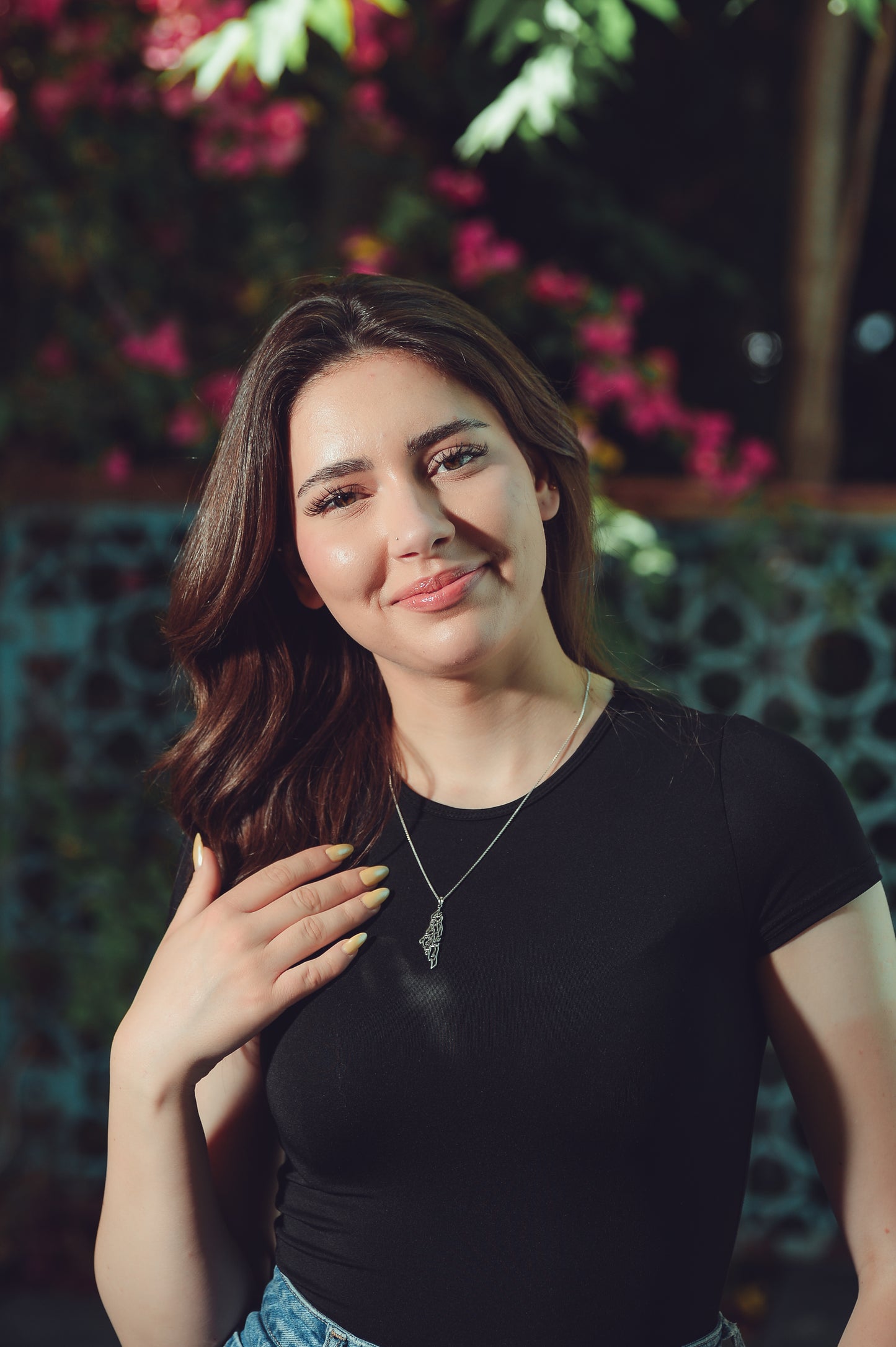 Palestine Map Pendant