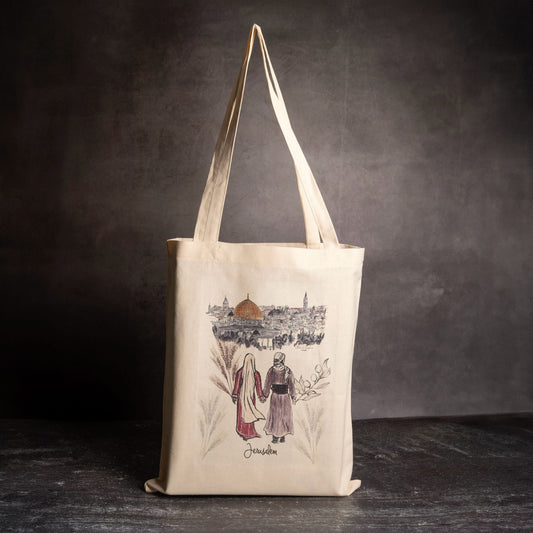 Walking to Jerusalem Tote Bag
