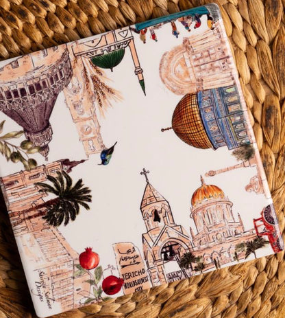 Palestinian Landmarks Coaster