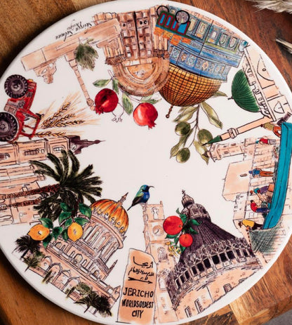 Palestinian Landmarks Coaster