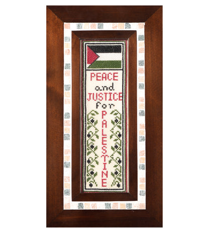 Peace and Justice Framed Wall Hanging