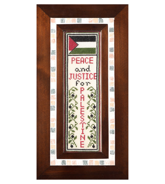 Peace and Justice Framed Wall Hanging