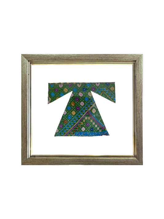Framed Silhouette Embroidery Dress