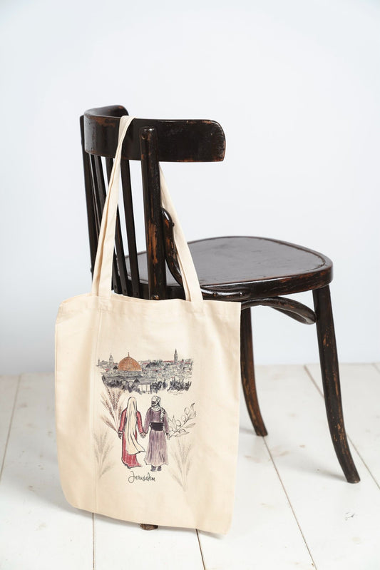 Walking to Jerusalem Tote Bag