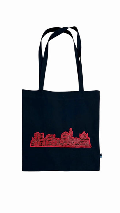 Tote Bag " Jerusalem skyline embroidery “