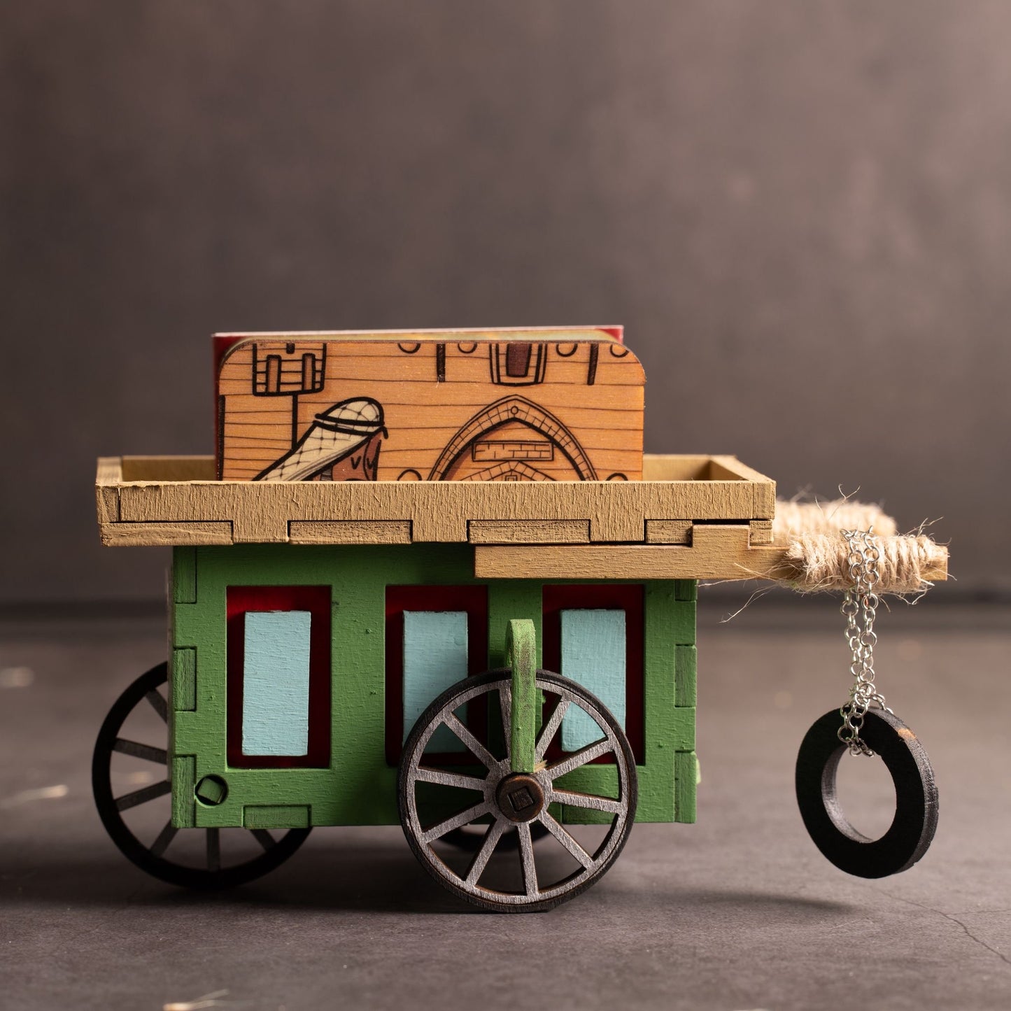 Basta Jerusalem Cart with wooden coasters