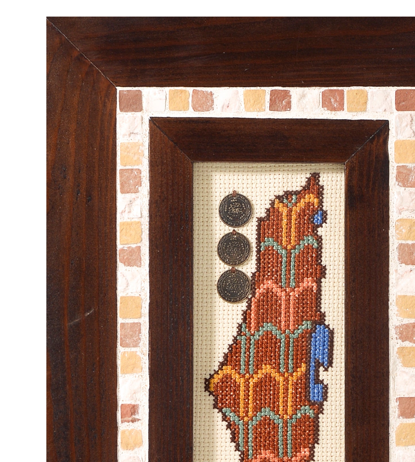 Palestine Map Framed Wall Hanging