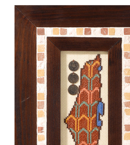 Palestine Map Framed Wall Hanging