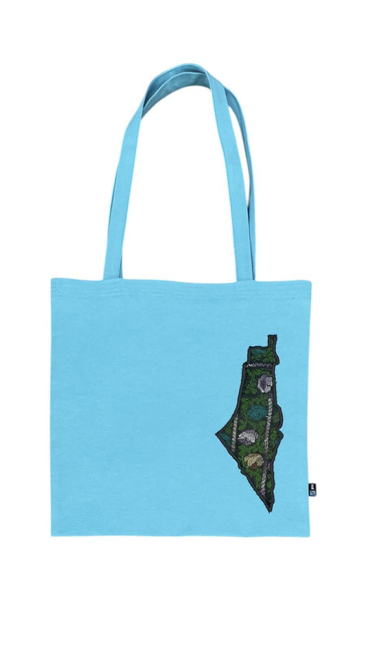 Tote Bag " Palestine Skyline Embroidery “