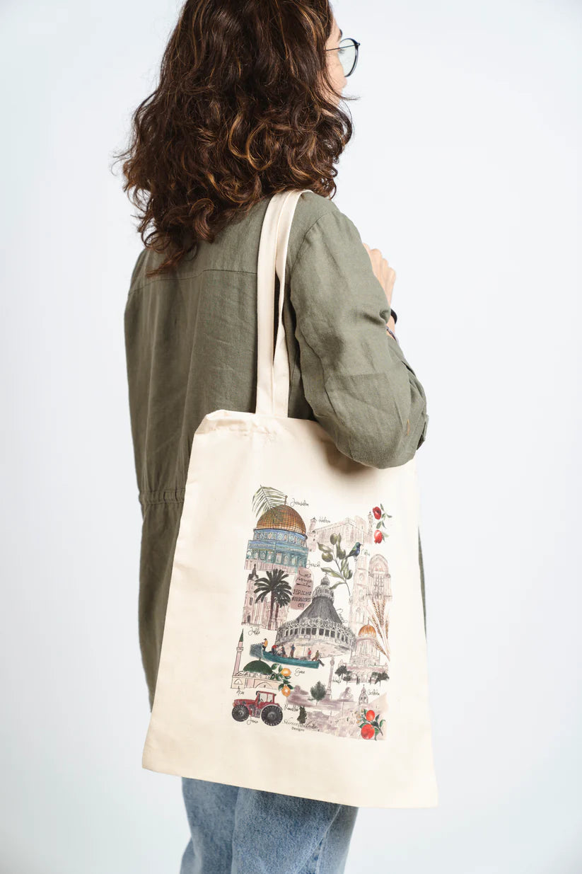 Palestinian Landmarks Tote bag