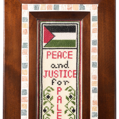 Peace and Justice Framed Wall Hanging