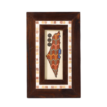 Palestine Map Framed Wall Hanging