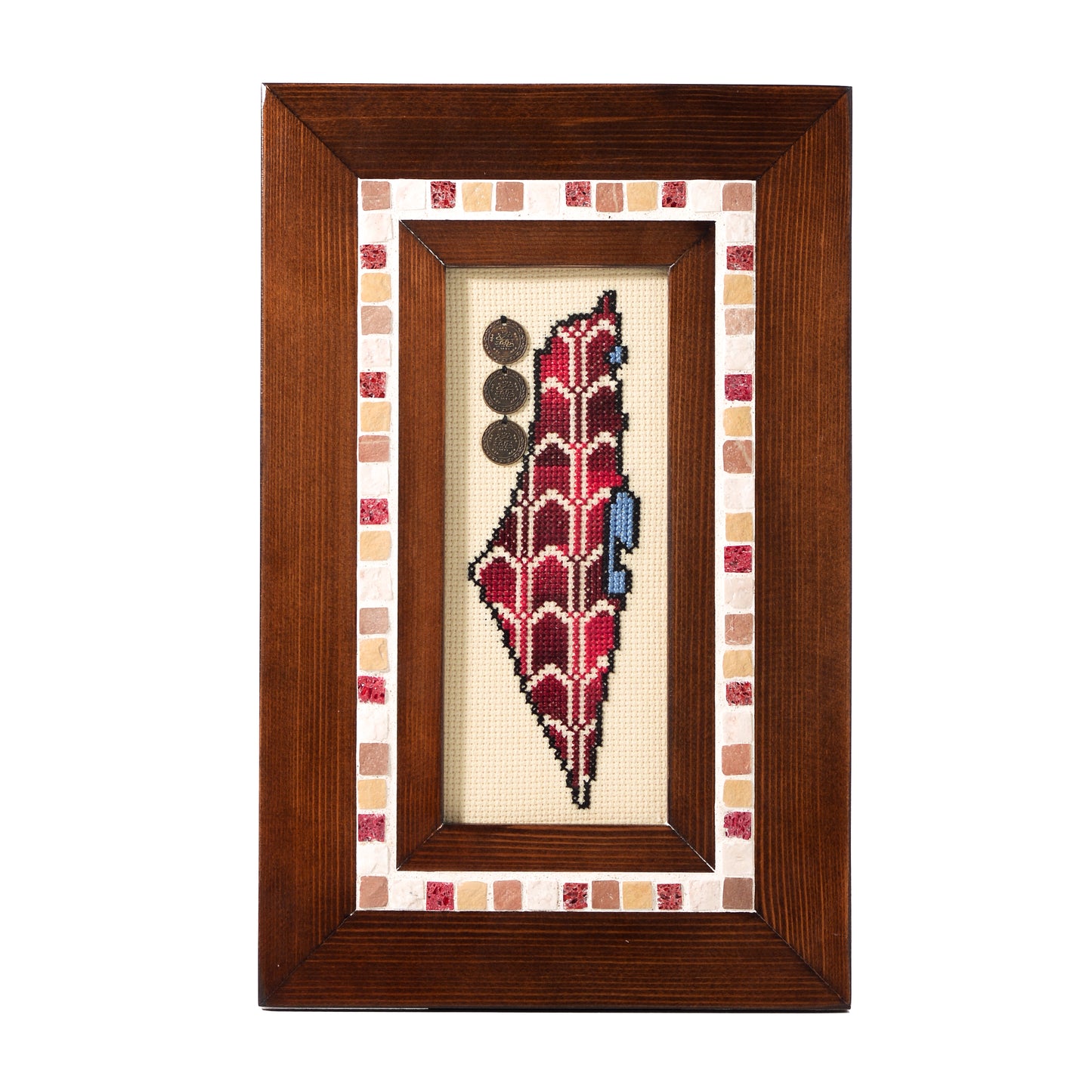 Palestine Map Framed Wall Hanging