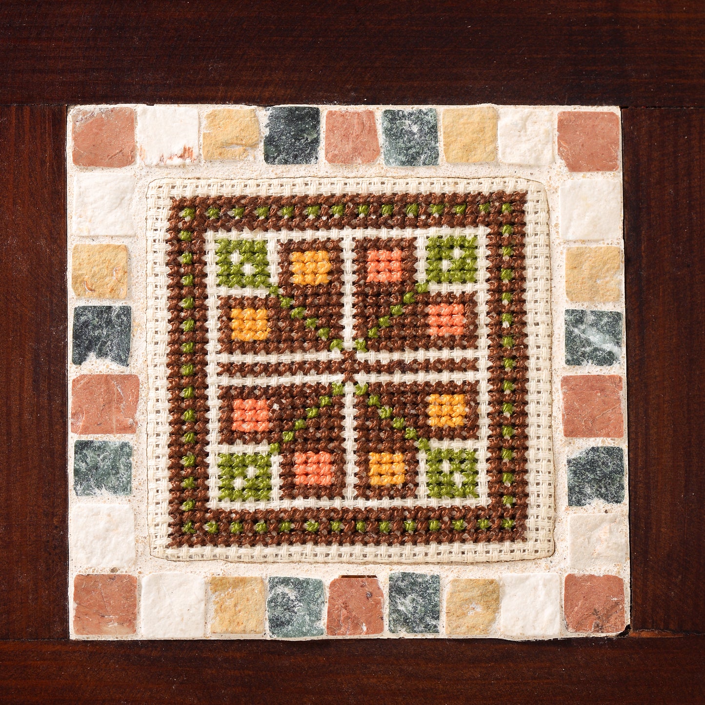 Small Tatreez Framed Wall Hanging