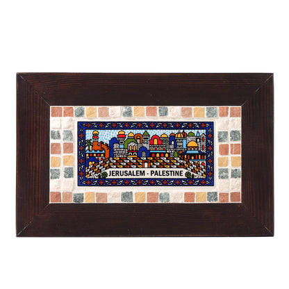 Jerusalem Panorama Framed Wall Hanging