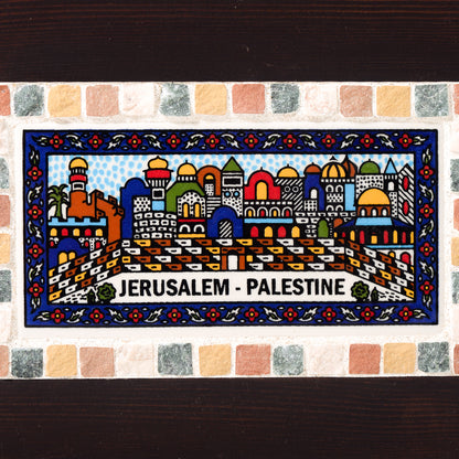 Jerusalem Panorama Framed Wall Hanging