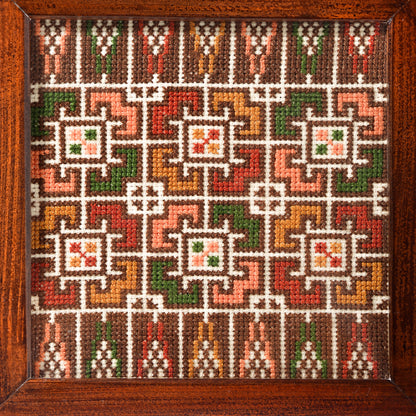 Large Tatreez Framed Wall Hanging