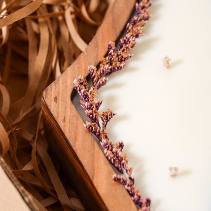 Wooden Palestine Map Candle