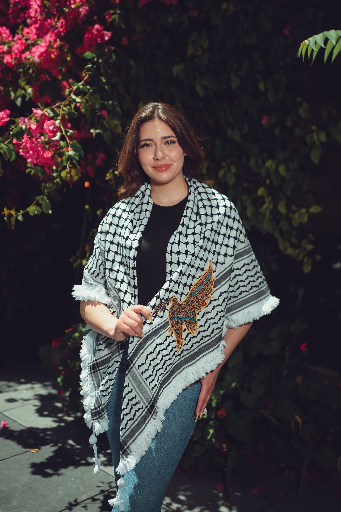 Palestinian Kuffiyeh Sunbird Embroidery