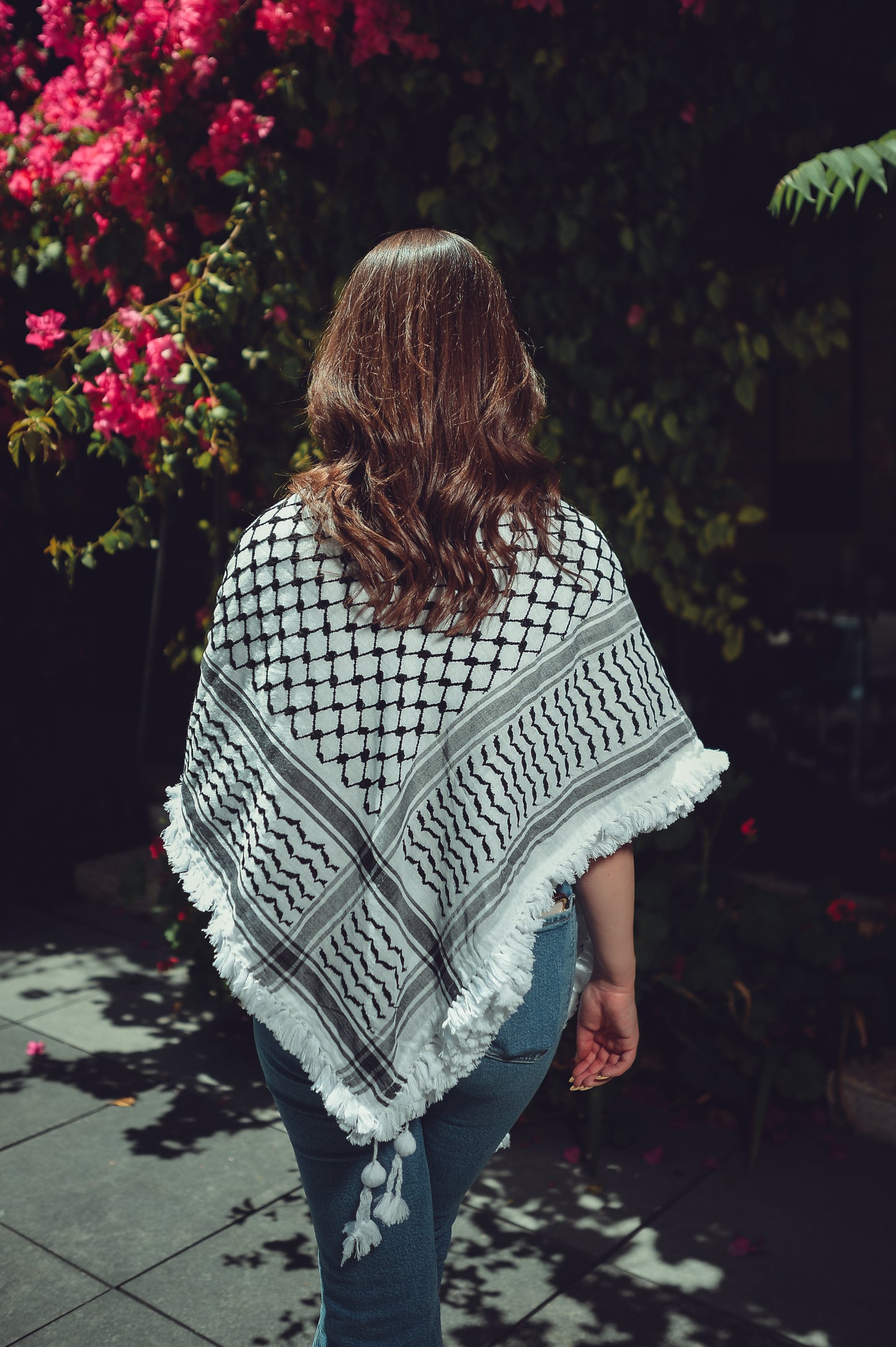 Palestinian Kuffiyeh Hand Hmbroidery