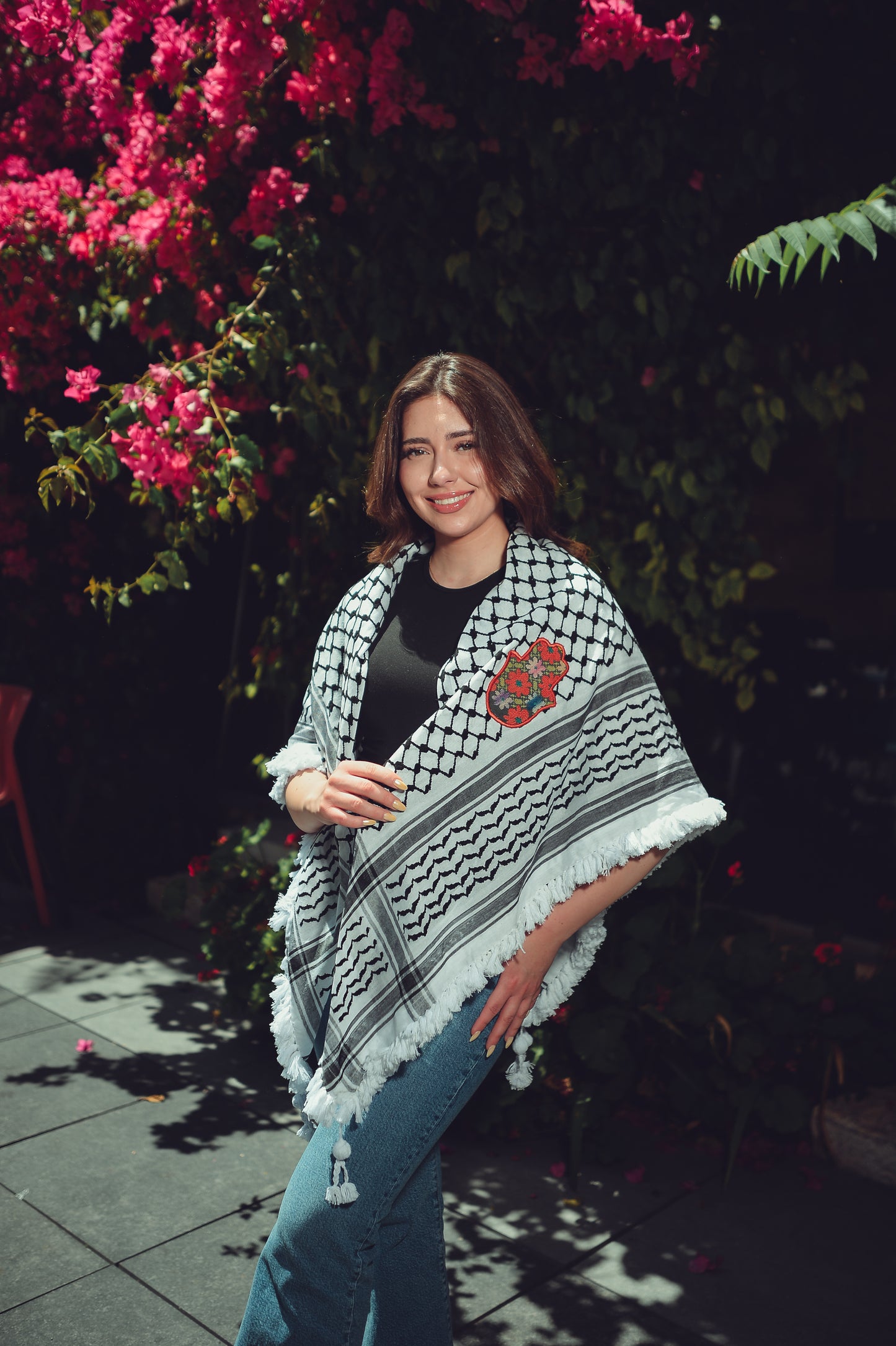 Palestinian Kuffiyeh Hand Hmbroidery