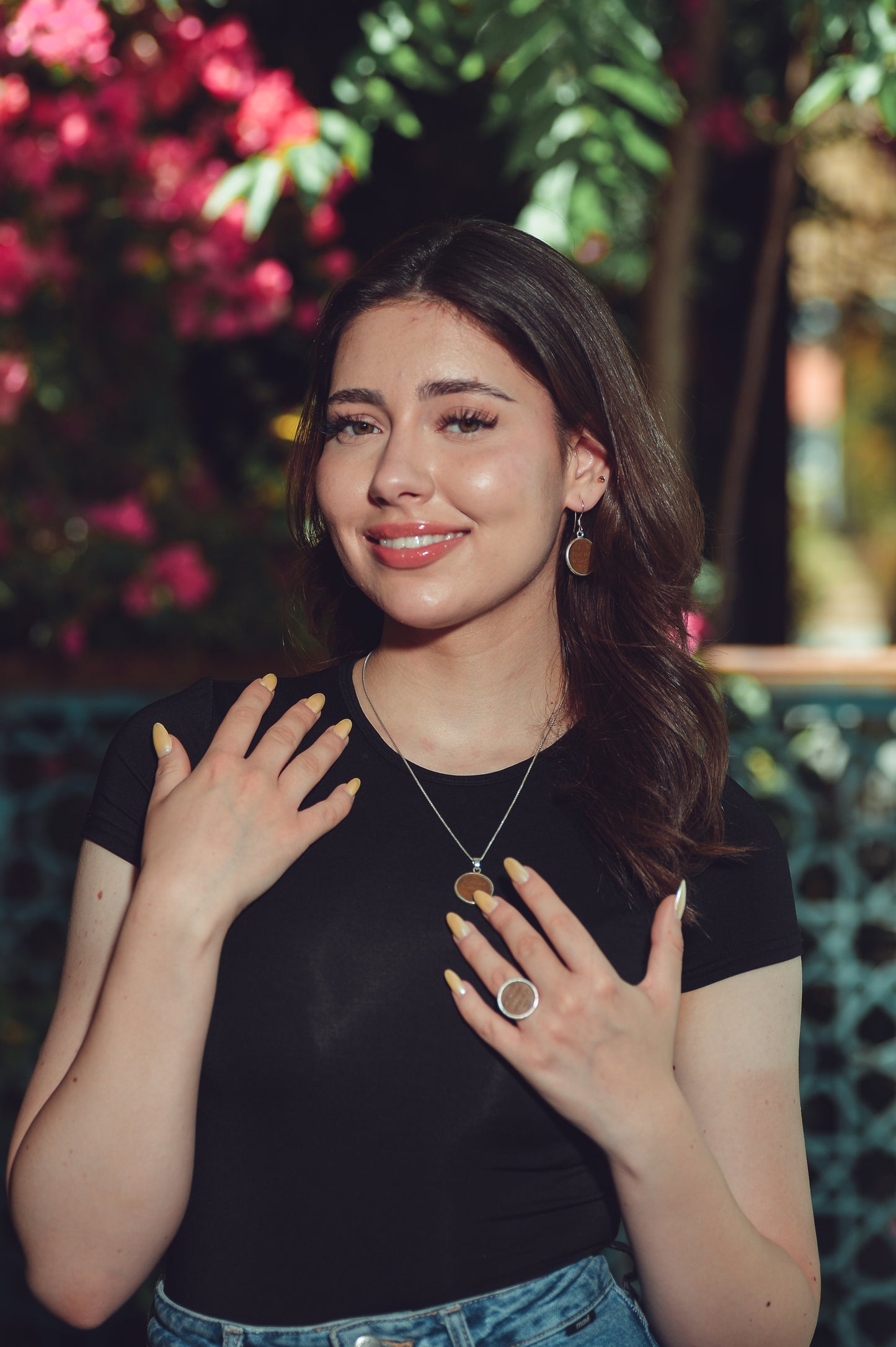 Authentic Palestinian Coin Earring