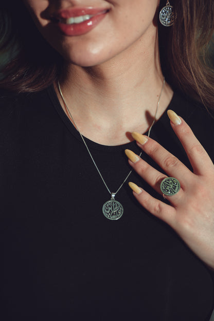 Palestine Arabic Calligraphy Earrings