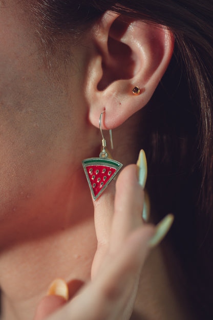 Palestinian Watermelon Earrings