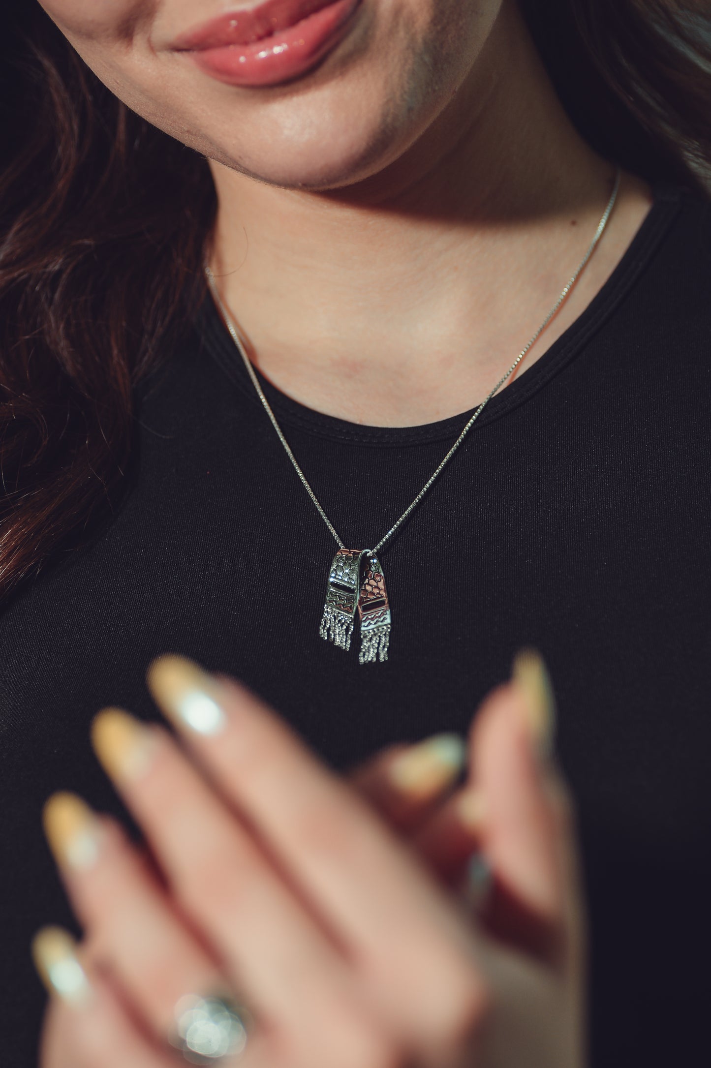 Palestinian Kuffiyeh Pendant