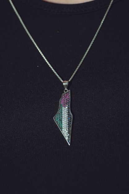 Palestine Map Pendant