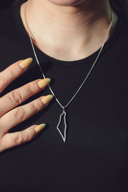 Palestine Map Pendant