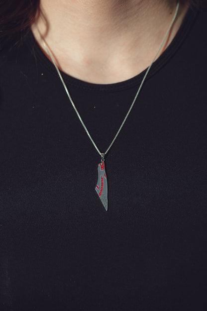 Palestine Map Pendant