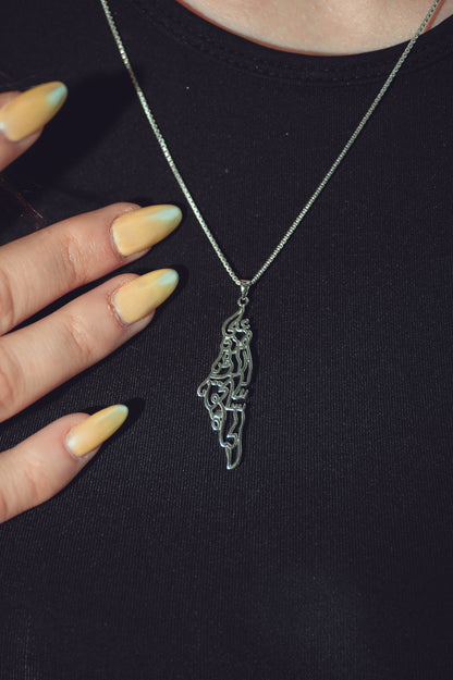 Palestine Map Pendant