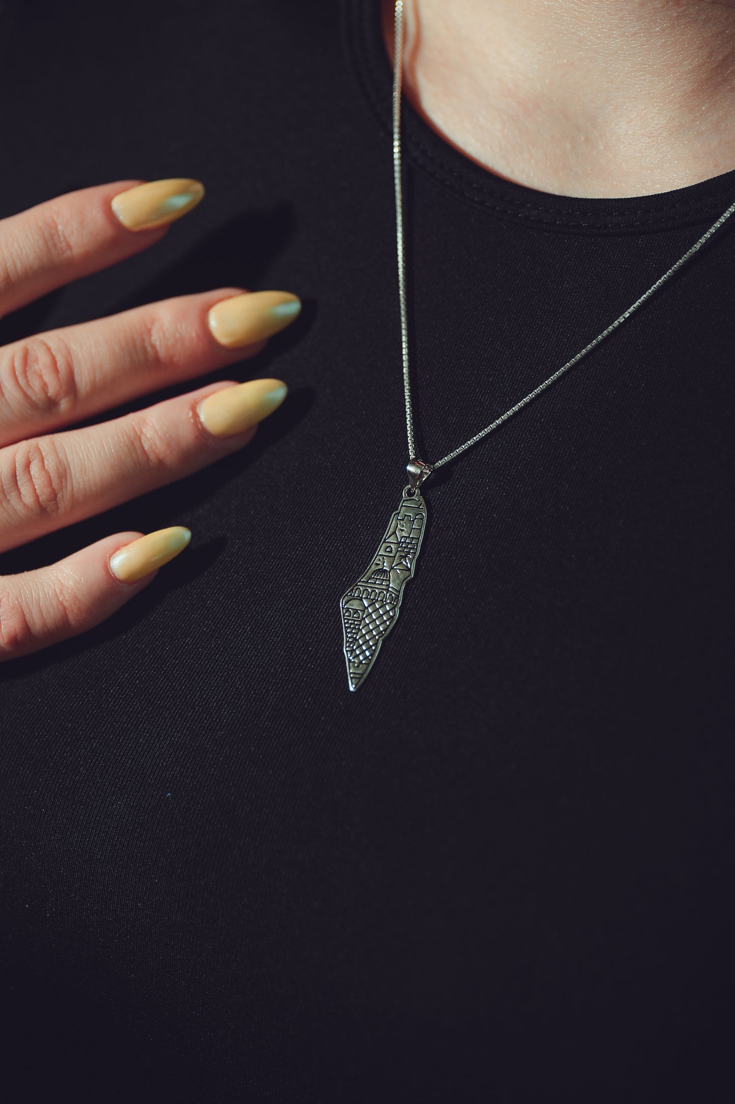 Palestine Map Pendant