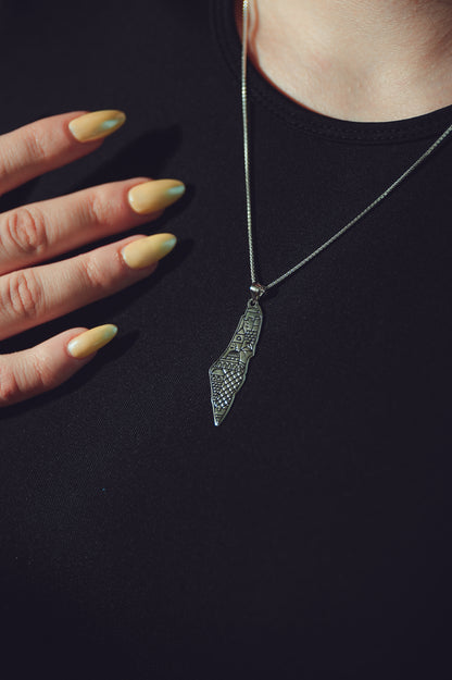 Palestine Map Pendant