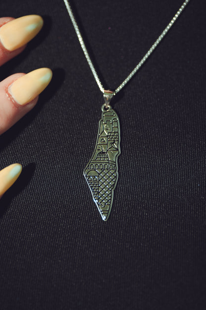 Palestine Map Pendant