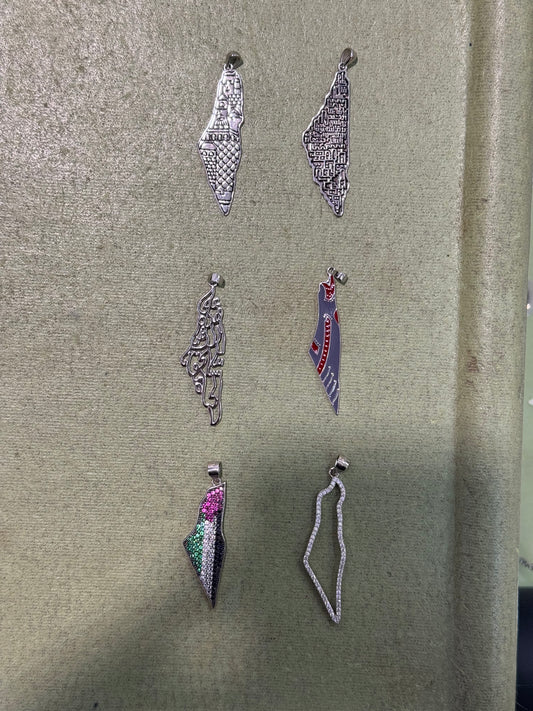 Palestine Map Pendant