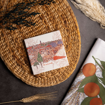 Old City of Jerusalem Coaster