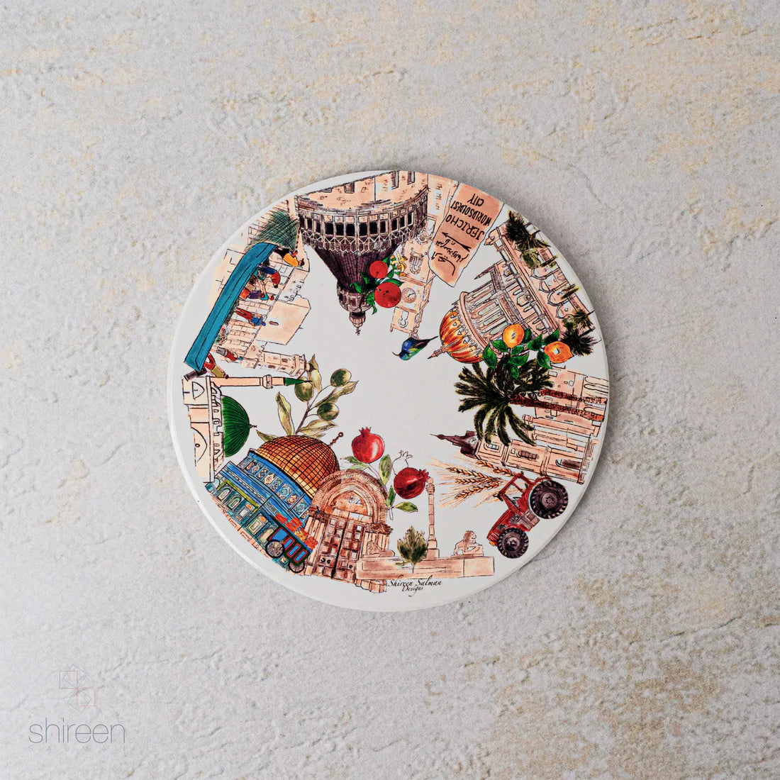 Palestinian Landmarks Coaster
